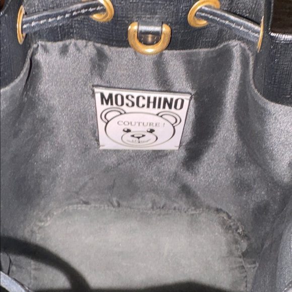 Moschino Bat Teddy Bear Bucket Crossbody Bag - Picture 10 of 10